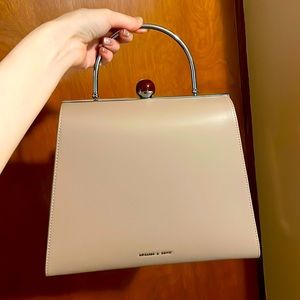 Charles & Keith classic light brown handbag woman, brand new